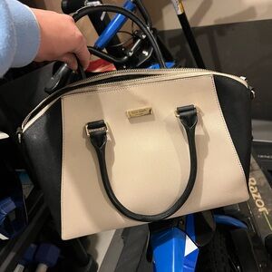 Kate Spade Black and Cream Satchel